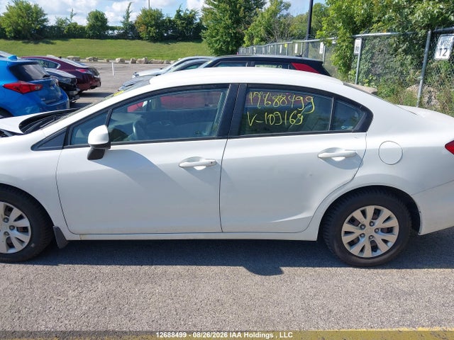 12688499 :رقم المزاد ، 2HGFB2F48CH109169 vin ، 2012 Honda Civic Lx مزاد بيع