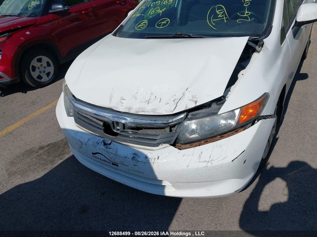12688499 :رقم المزاد ، 2HGFB2F48CH109169 vin ، 2012 Honda Civic Lx مزاد بيع
