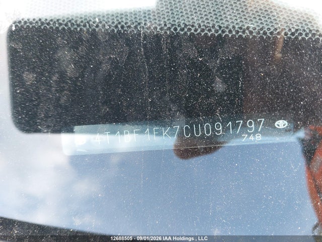 Продажа на аукционе авто 2012 Toyota Camry Le, vin: 4T1BF1FK7CU091797, номер лота: 12688505