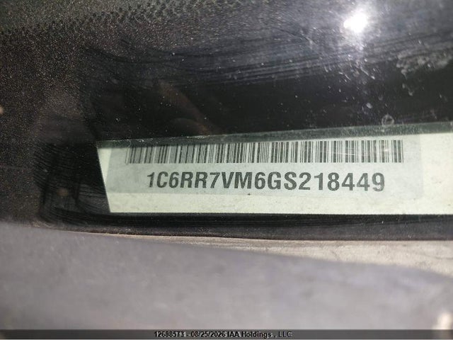Aukcja sprzedaży 2016 Ram 1500 Laramie, vin: 1C6RR7VM6GS218449, numer aukcji: 12688573