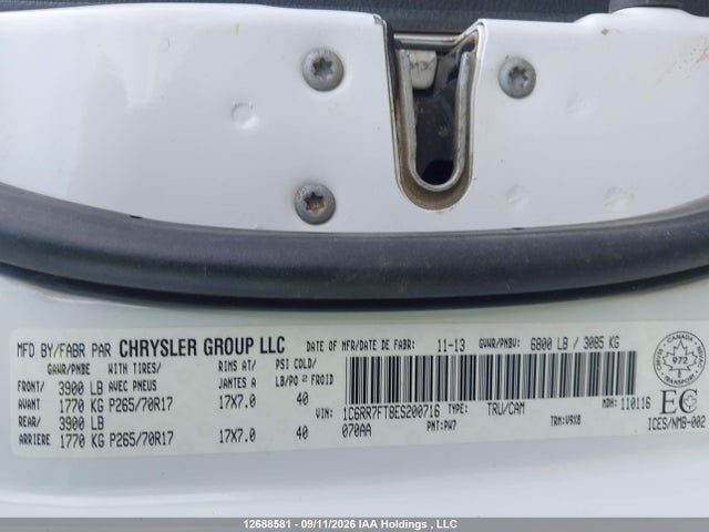 RAM 1500 St 2014 1C6RR7FT8ES200716 Image 9