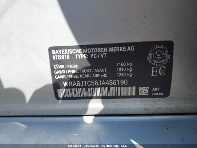BMW 328 D Xdrive 2018 WBA8J1C56JA486190 Image 9