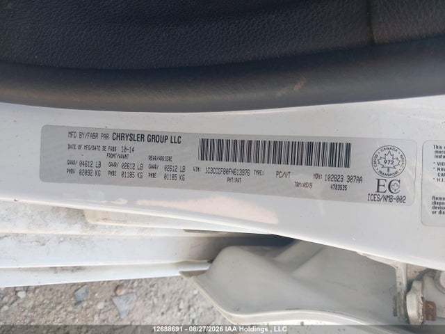 Aukcja sprzedaży 2015 Chrysler 200 Lx, vin: 1C3CCCFB0FN613976, numer aukcji: 12688691
