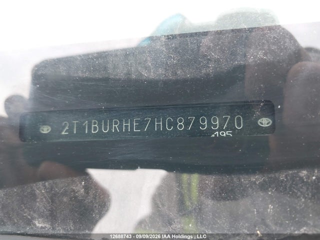 Aukcja sprzedaży 2017 Toyota Corolla Se, vin: 2T1BURHE7HC879970, numer aukcji: 12688743