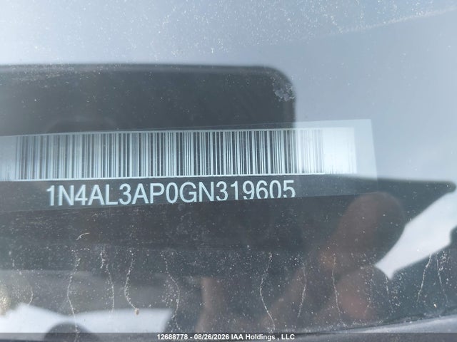 Продажа на аукционе авто 2016 Nissan Altima 2.5/s/sv/sl/sr, vin: 1N4AL3AP0GN319605, номер лота: 12688778