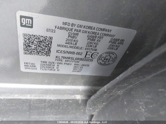 Chevrolet Trailblazer Lt 2024 KL79MRSL6RB033235 Image 20