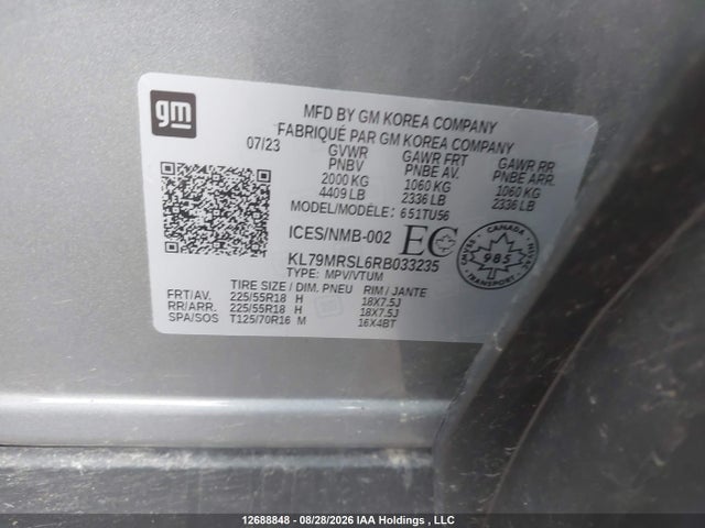 Chevrolet Trailblazer Lt 2024 KL79MRSL6RB033235 Image 9