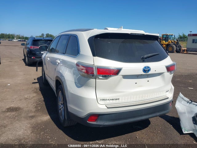 Продажа на аукционе авто 2014 Toyota Highlander Hybrid Xle, vin: 5TDJCRFH1ES005158, номер лота: 12688850