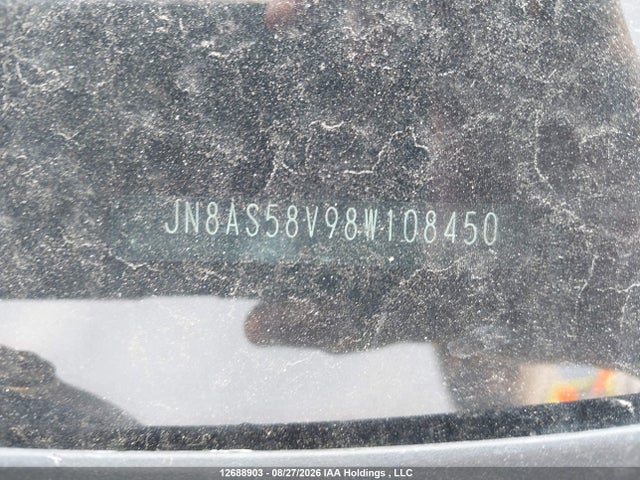 2008 Nissan Rogue Sl მანქანა იყიდება აუქციონზე, vin: JN8AS58V98W108450, აუქციონის ნომერი: 12688903