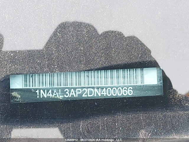 Aukcja sprzedaży 2013 Nissan Altima 2.5/s/sv/sl, vin: 1N4AL3AP2DN400066, numer aukcji: 12688912