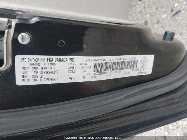 Dodge Grand Caravan Crew 2016 2C4RDGDG2GR349043 Image 9