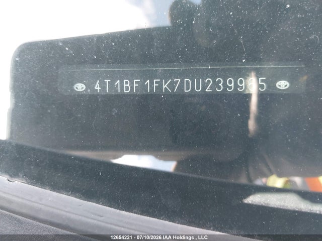 Aukcja sprzedaży 2013 Toyota Camry Se, vin: 4T1BF1FK7DU239965, numer aukcji: 12654221