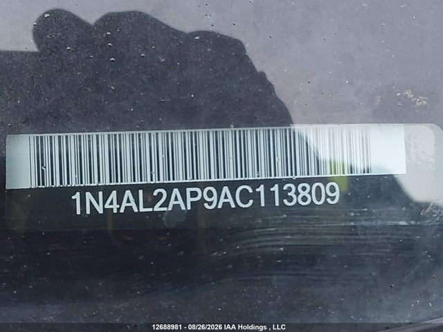 Auction sale of the 2010 Nissan Altima S, vin: 1N4AL2AP9AC113809, lot number: 12688981