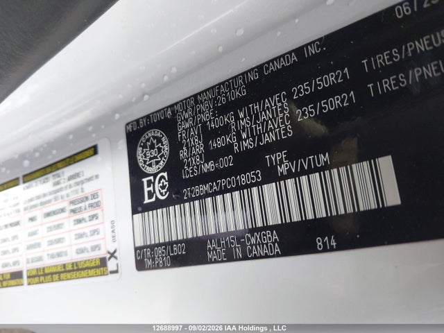 Lexus Rx 350h 2023 2T2BBMCA7PC018053 Image 9
