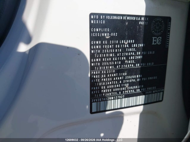 Volkswagen Tiguan 2022 3VV2B7AX2NM127927 Image 9