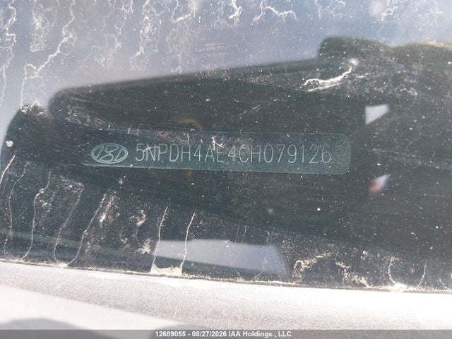 12689055 :رقم المزاد ، 5NPDH4AE4CH079126 vin ، 2012 Hyundai Elantra Gl مزاد بيع