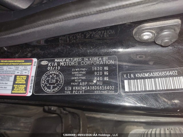 Продажа на аукционе авто 2013 Kia Rio Lx, vin: KNADM5A38D6856402, номер лота: 12689069