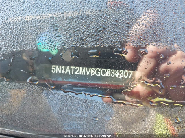 12689136 :رقم المزاد ، 5N1AT2MV6GC834307 vin ، 2016 Nissan Rogue S/sl Premium/sv مزاد بيع