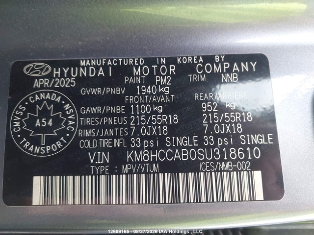 Hyundai Kona Sel 2025 KM8HCCAB0SU318610 Image 9