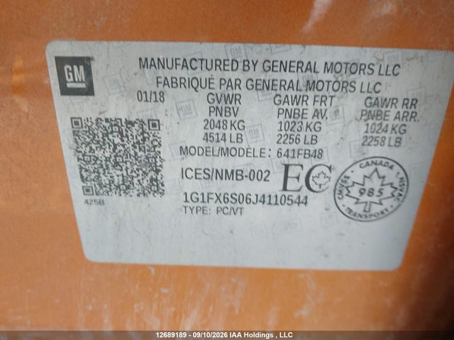 Chevrolet Bolt Ev Premier 2018 1G1FX6S06J4110544 Image 9