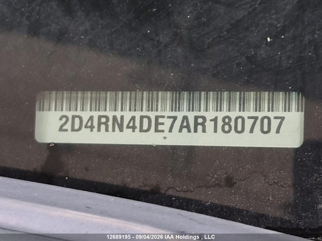 Продажа на аукционе авто 2010 Dodge Grand Caravan, vin: 2D4RN4DE7AR180707, номер лота: 12689195