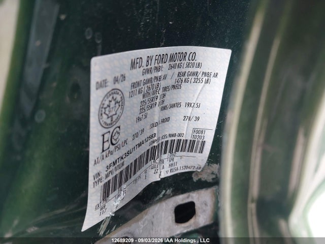 Ford Mustang Mach-e Premium 2026 3FMTK3SU1TMA12583 Image 9