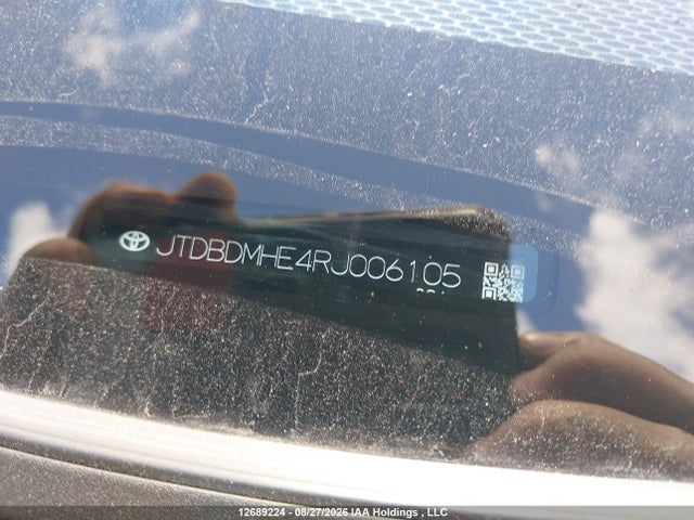 12689224 :رقم المزاد ، JTDBDMHE4RJ006105 vin ، 2024 Toyota Corolla مزاد بيع