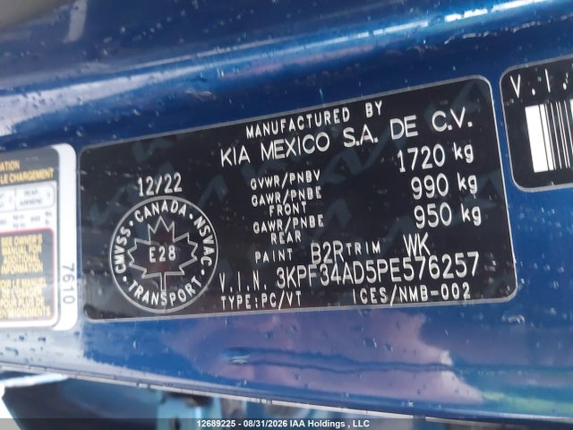 KIA Forte Ex/ex+/ex Premium 2023 3KPF34AD5PE576257 Image 9