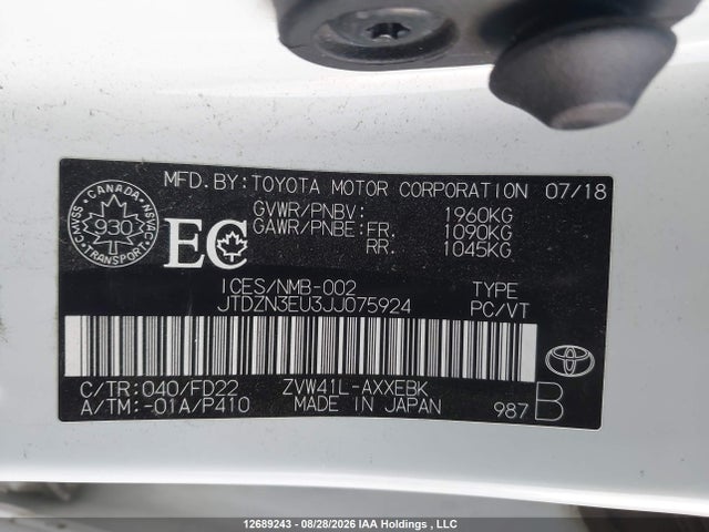 Toyota PRIUS V 2018 JTDZN3EU3JJ075924 Image 21