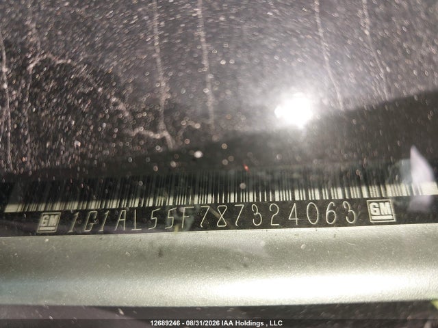 2008 Chevrolet Cobalt Lt მანქანა იყიდება აუქციონზე, vin: 1G1AL55F787324063, აუქციონის ნომერი: 12689246