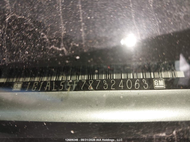 2008 Chevrolet Cobalt Lt მანქანა იყიდება აუქციონზე, vin: 1G1AL55F787324063, აუქციონის ნომერი: 12689246