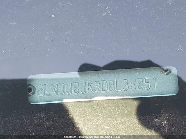 12689321 :رقم المزاد ، 2LMDJ8JK3DBL38851 vin ، 2013 Lincoln Mkx مزاد بيع