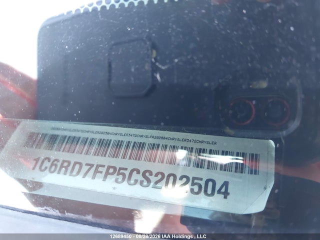 Aukcja sprzedaży 2012 Ram 1500 St, vin: 1C6RD7FP5CS202504, numer aukcji: 12689450