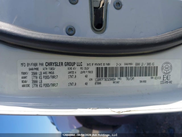 RAM 1500 St 2014 1C6RR7FT8ES290854 Image 20