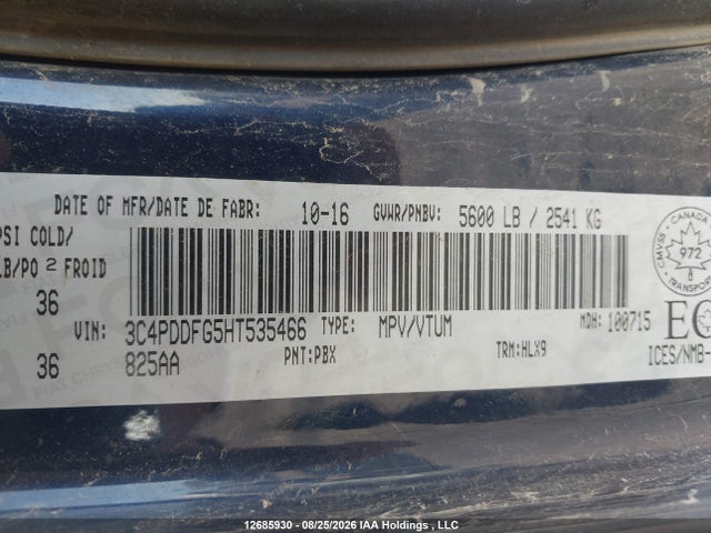 Dodge JOURNEY GT 2017 3C4PDDFG5HT535466 Image 18