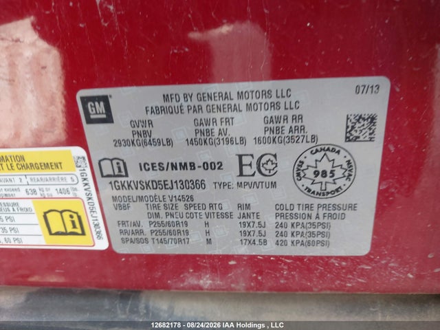 GMC Acadia Slt2 2014 1GKKVSKD5EJ130366 Image 20