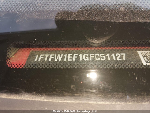 1FTFW1EF1GFC51127 Ford F150 Supercrew