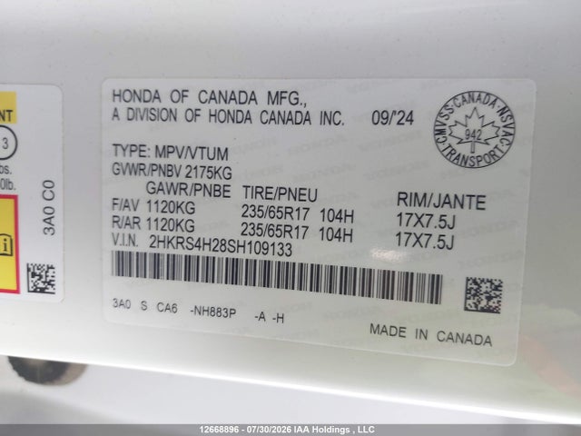 Honda CR-V 2025 2HKRS4H28SH109133 Image 21