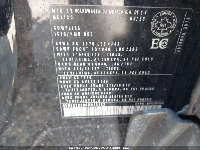 3VVEX7B20RM013187 Volkswagen Taos Comfortline