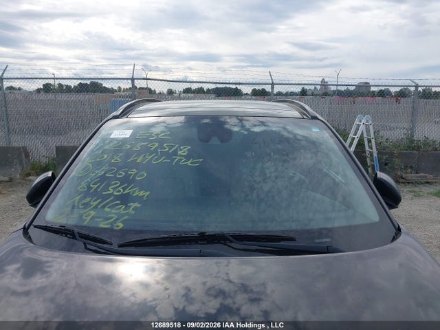 12689518 :رقم المزاد ، KM8J3CA21JU662690 vin ، 2018 Hyundai Tucson Limited/sport And Eco/se مزاد بيع