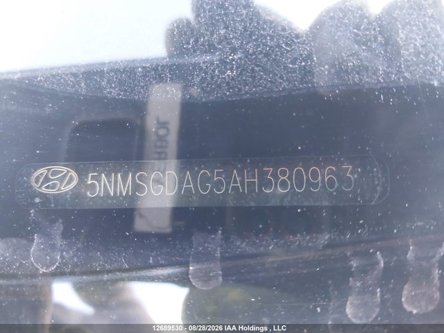 2010 Hyundai Santa Fe Gls მანქანა იყიდება აუქციონზე, vin: 5NMSGDAG5AH380963, აუქციონის ნომერი: 12689530
