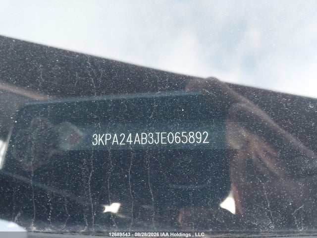 12689543 :رقم المزاد ، 3KPA24AB3JE065892 vin ، 2018 Kia Rio Lx/s مزاد بيع