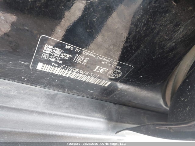 JF1VBAW63R9815101 Subaru Wrx Rs