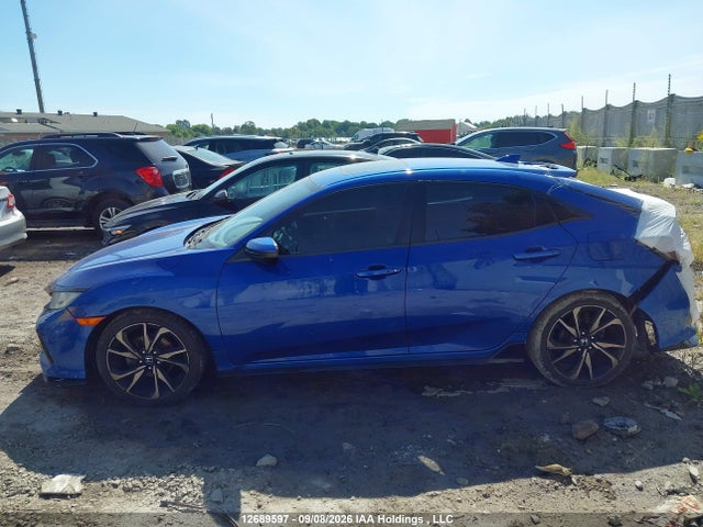 2017 Honda Civic Sport მანქანა იყიდება აუქციონზე, vin: SHHFK7H49HU308171, აუქციონის ნომერი: 12689597