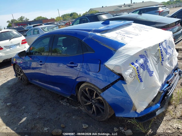 2017 Honda Civic Sport მანქანა იყიდება აუქციონზე, vin: SHHFK7H49HU308171, აუქციონის ნომერი: 12689597