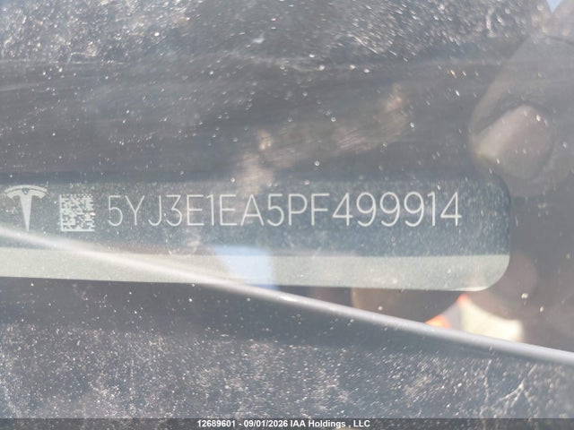 Продажа на аукционе авто 2023 Tesla Model 3 Rwd, vin: 5YJ3E1EA5PF499914, номер лота: 12689601