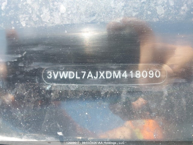 12689617 :رقم المزاد ، 3VWDL7AJXDM418090 vin ، 2013 Volkswagen Jetta 2.0 Tdi Comfortline مزاد بيع