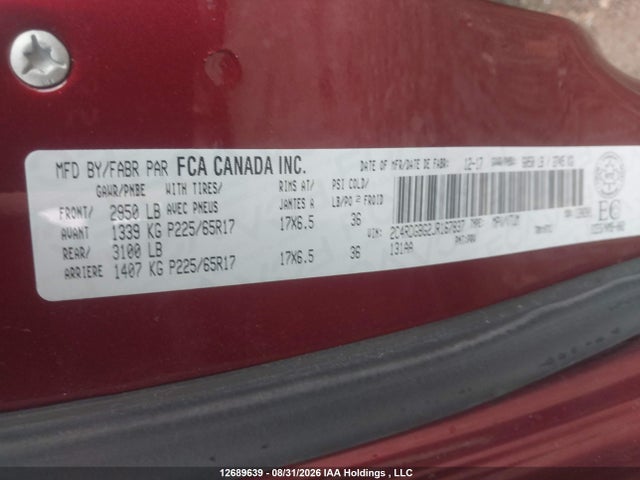 2C4RDGBG2JR167837 Dodge Grand Caravan Cvp/sxt