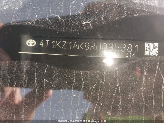 12689676 :رقم المزاد ، 4T1KZ1AK8RU095381 vin ، 2024 Toyota Camry Trd/xse مزاد بيع