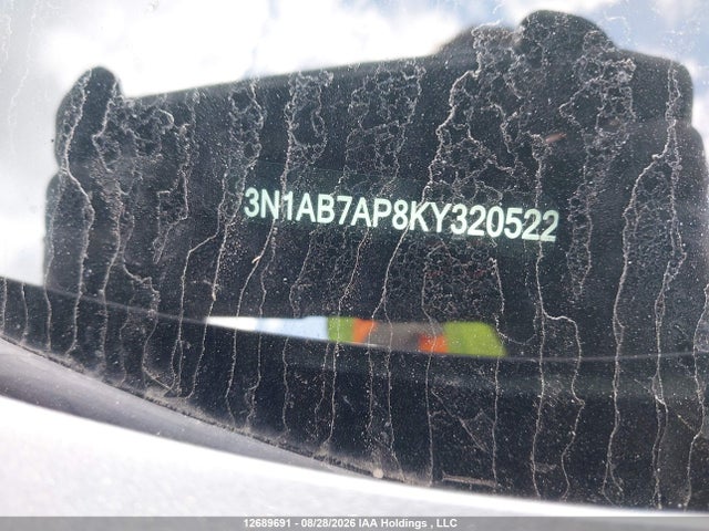 12689691 :رقم المزاد ، 3N1AB7AP8KY320522 vin ، 2019 Nissan Sentra S/sv/sr/sl مزاد بيع